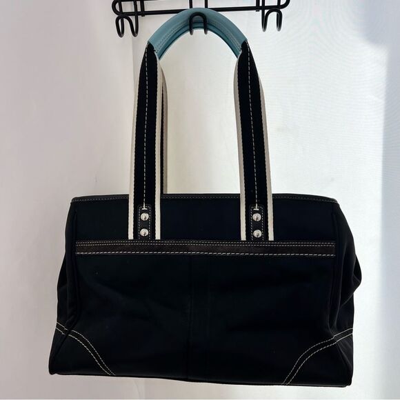 VTG COACH Hamptons satin TOTE BAG - Picture 7 of 8